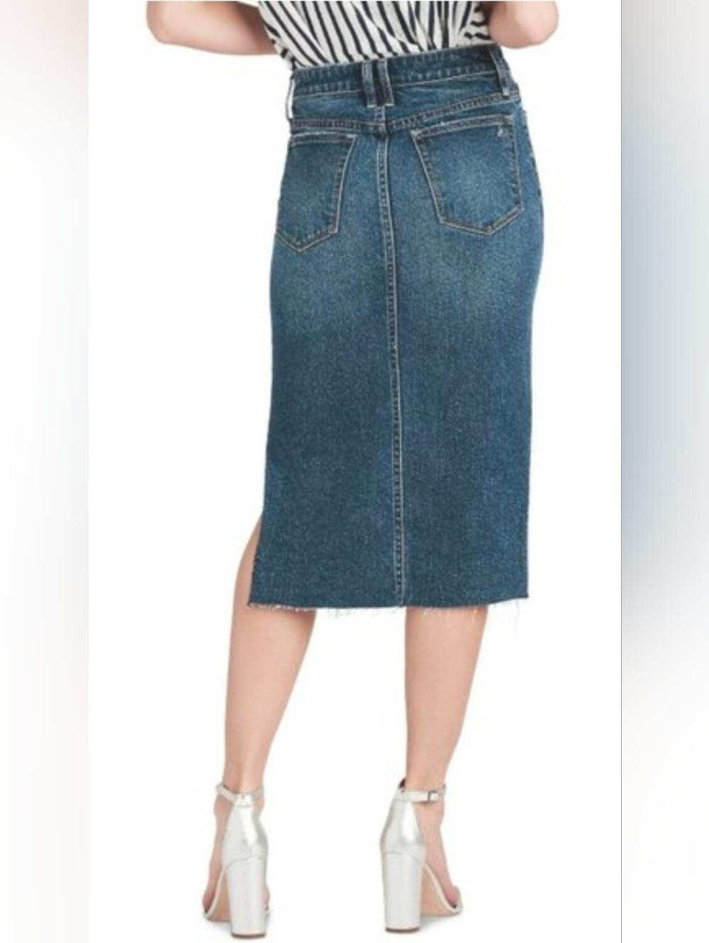 Sam Edelman The Maribelle Denim Skirt Size 27 Size 4 - Picture 2 of 16
